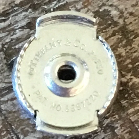 Authentic Tiffany & Co. Open Circle Platinum Diamond Stud Earrings - Picture 11 of 16